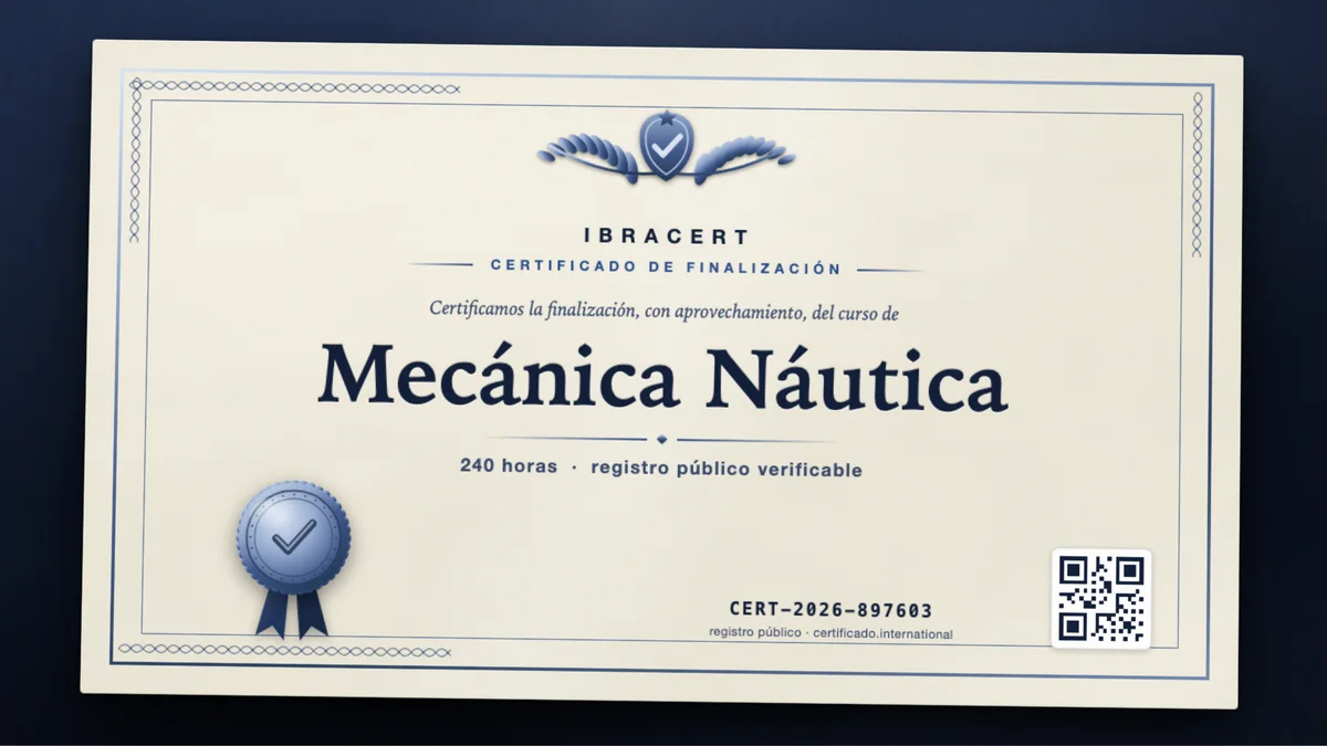 Portada del curso Mecánica Náutica