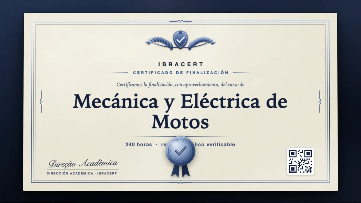 Portada del curso Mecánica y Eléctrica de Motos