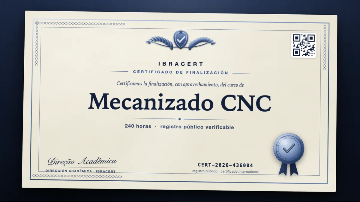 Portada del curso Mecanizado CNC