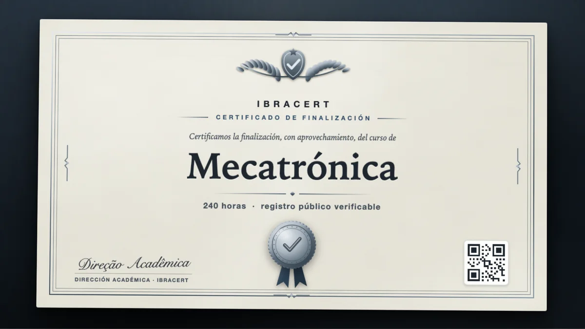 Portada del curso Mecatrónica
