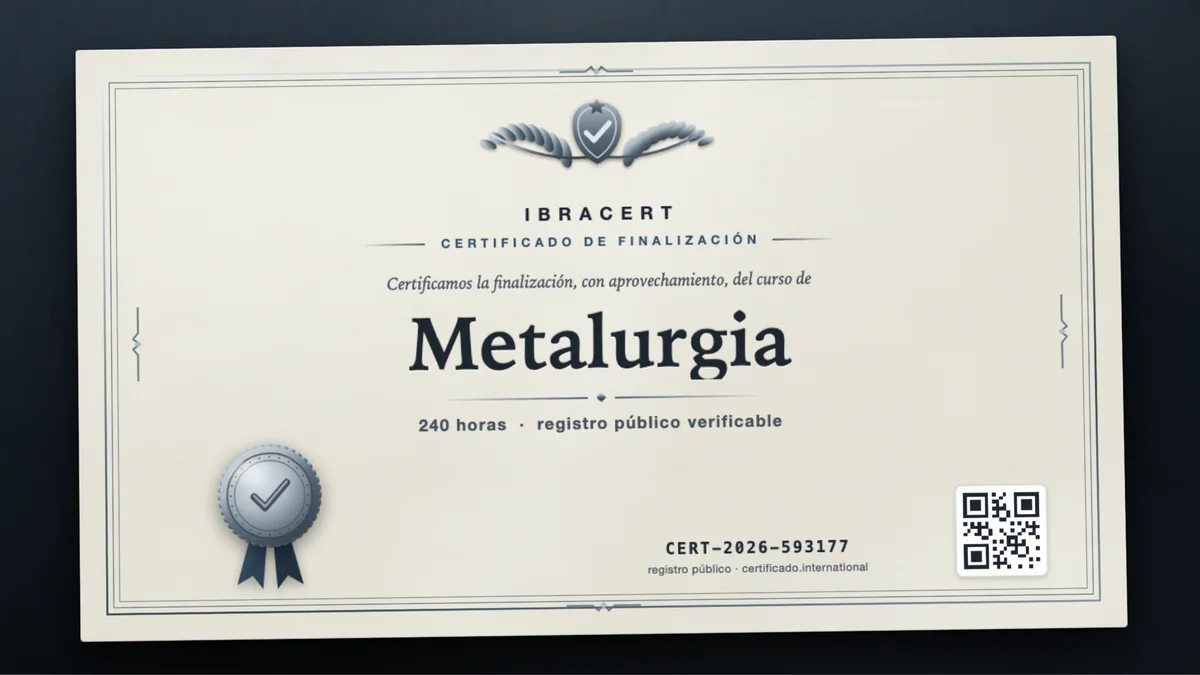 Portada del curso Metalurgia