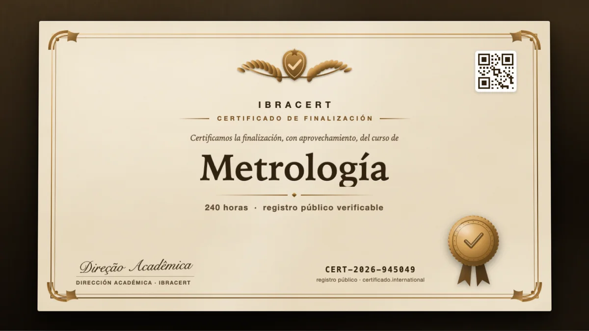 Portada del curso Metrología