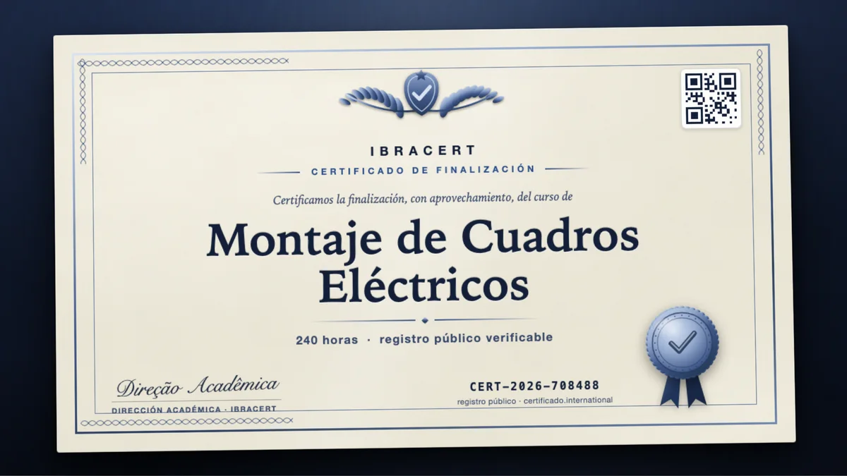Portada del curso Montaje de Cuadros Eléctricos