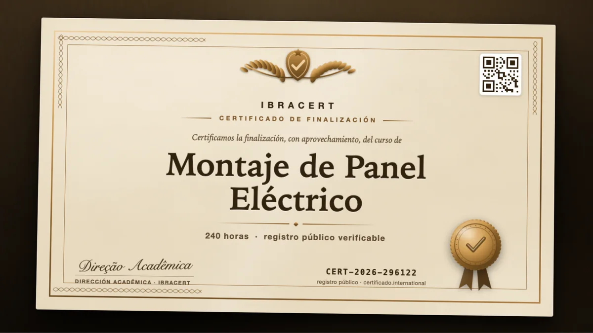Portada del curso Montaje de Panel Eléctrico