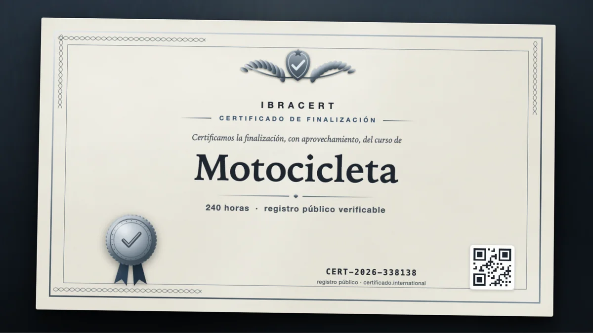 Portada del curso Motocicleta