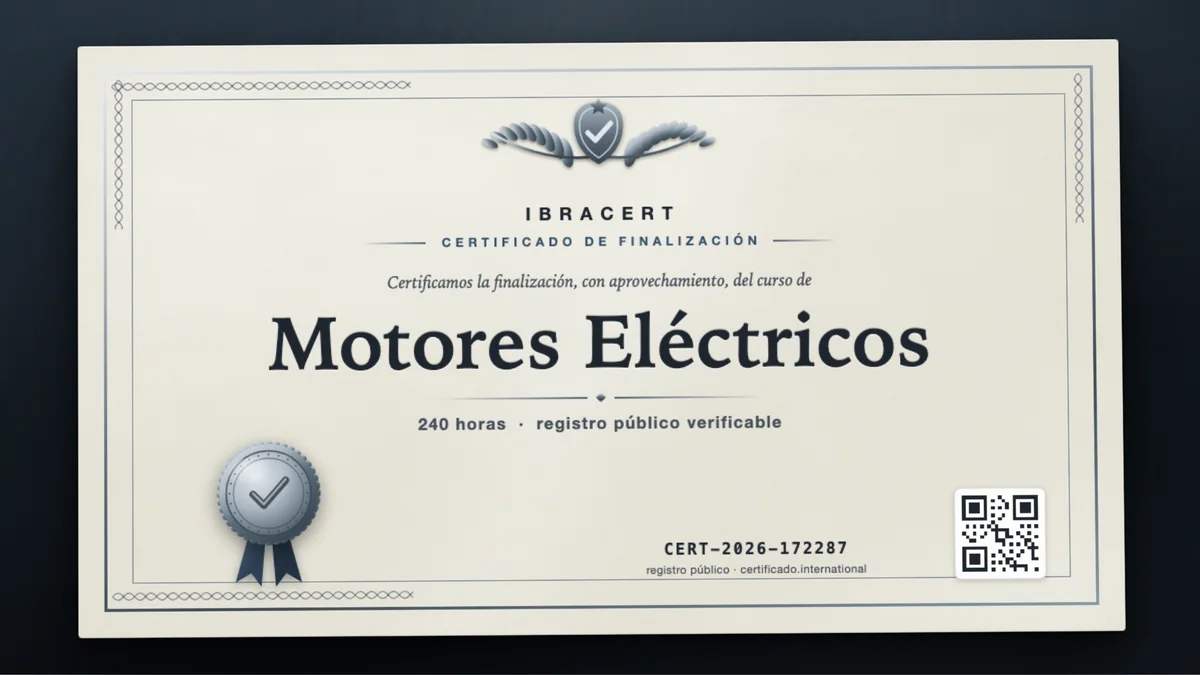 Portada del curso Motores Eléctricos