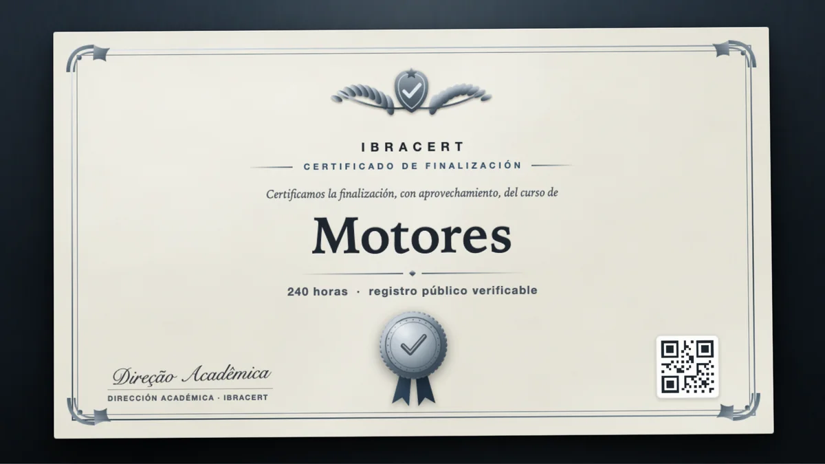 Portada del curso Motores
