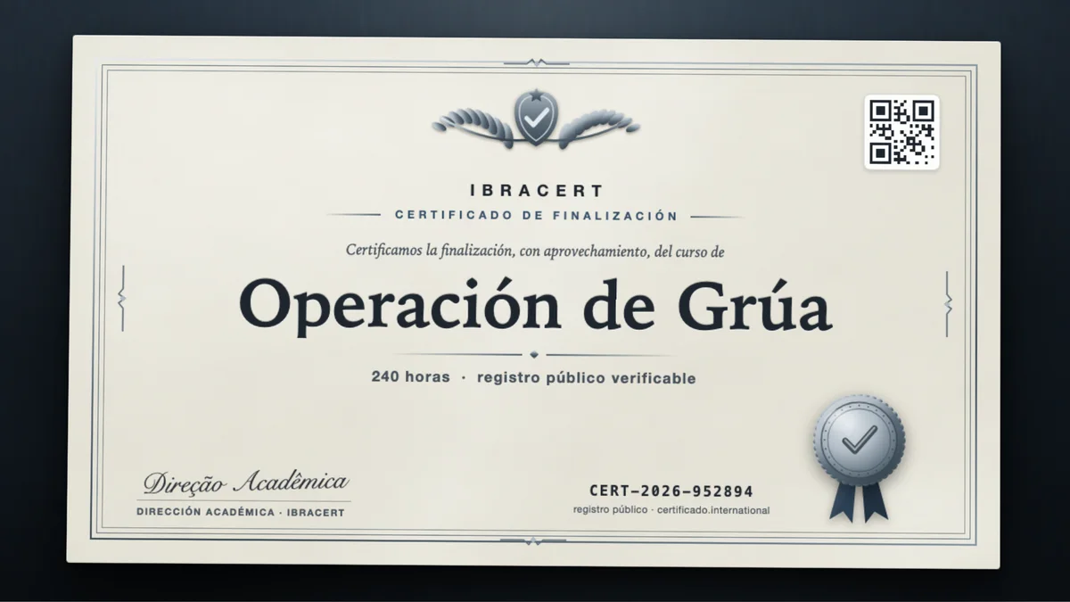 Portada del curso Operación de Grúa