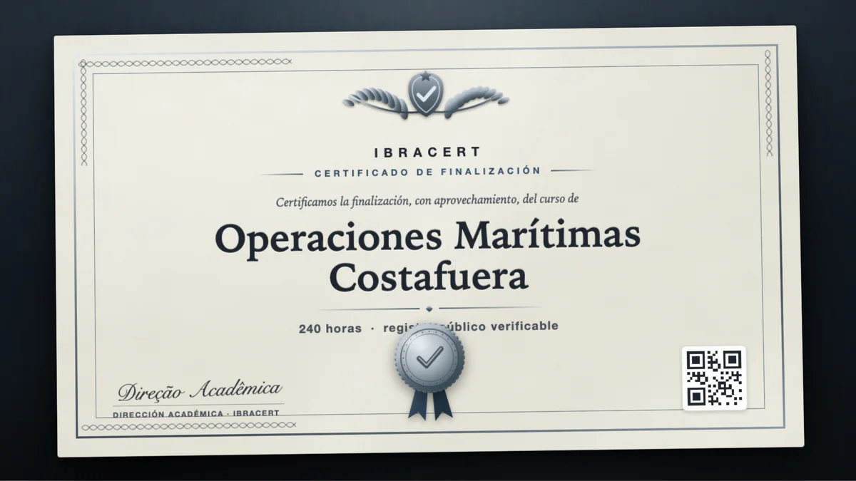 Portada del curso Operaciones Marítimas Costafuera