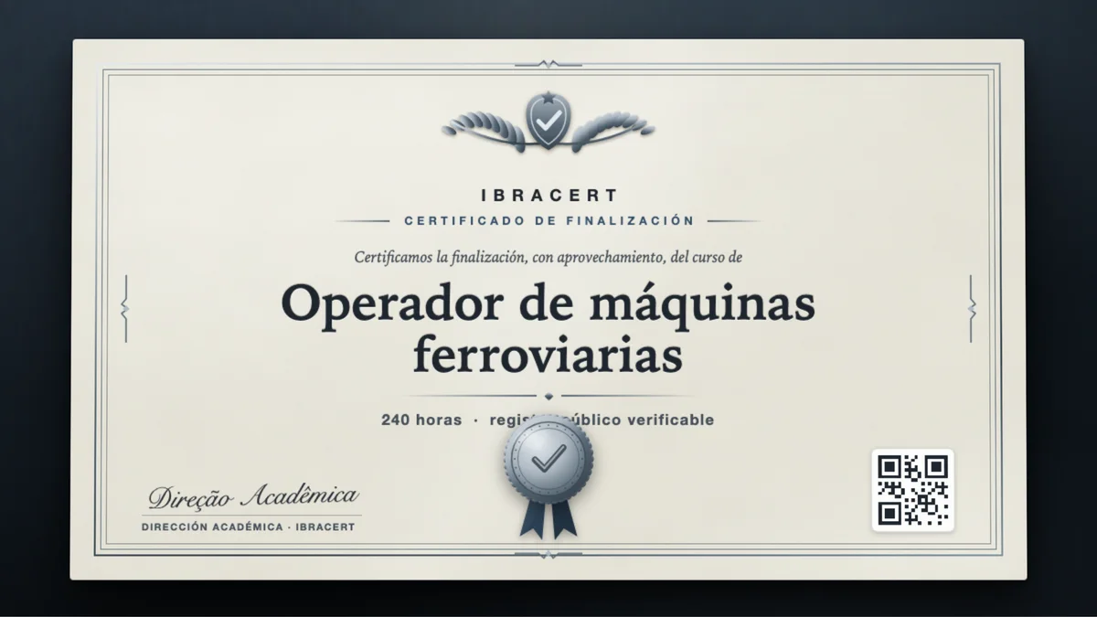 Portada del curso Operador de máquinas ferroviarias