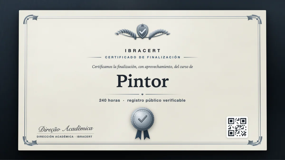 Portada del curso Pintor