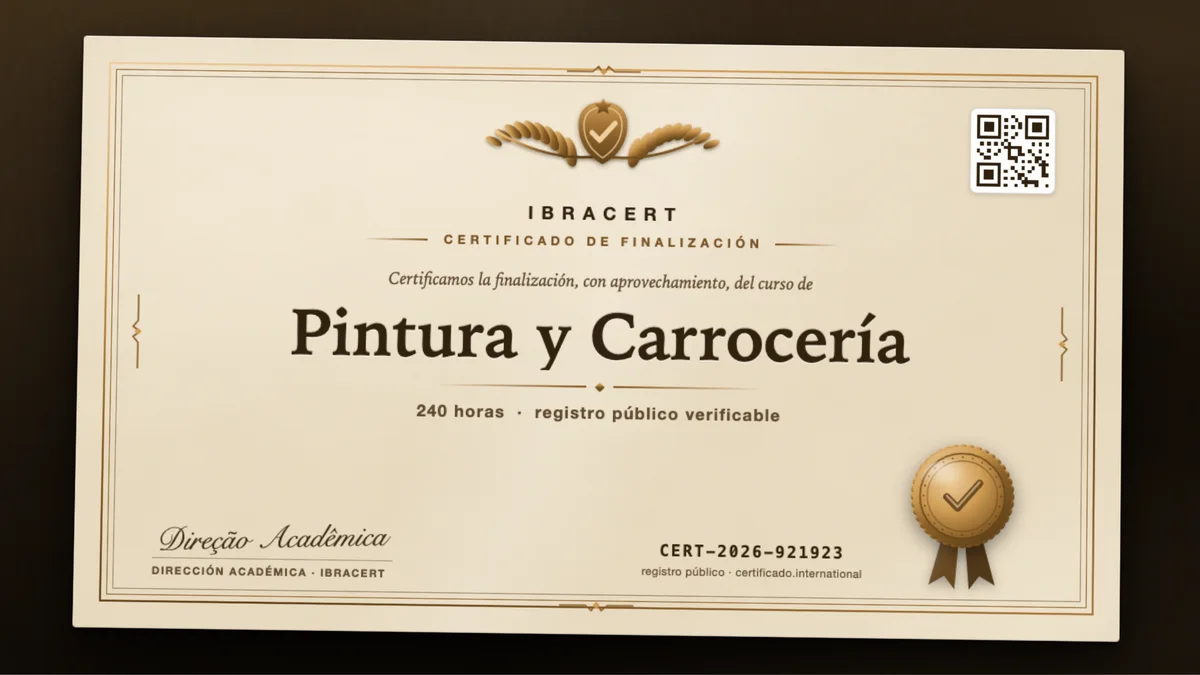Portada del curso Pintura y Carrocería