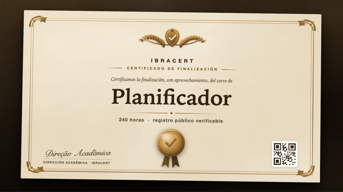 Portada del curso Planificador
