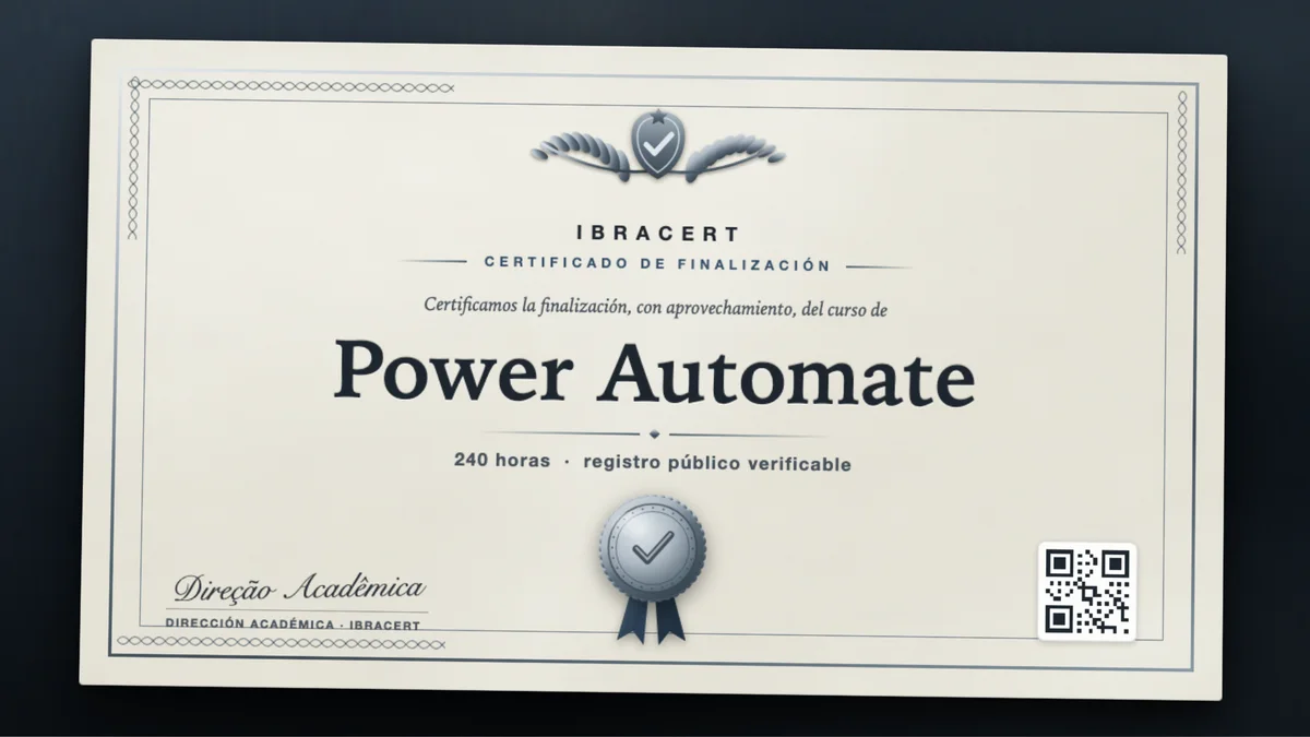 Portada del curso Power Automate