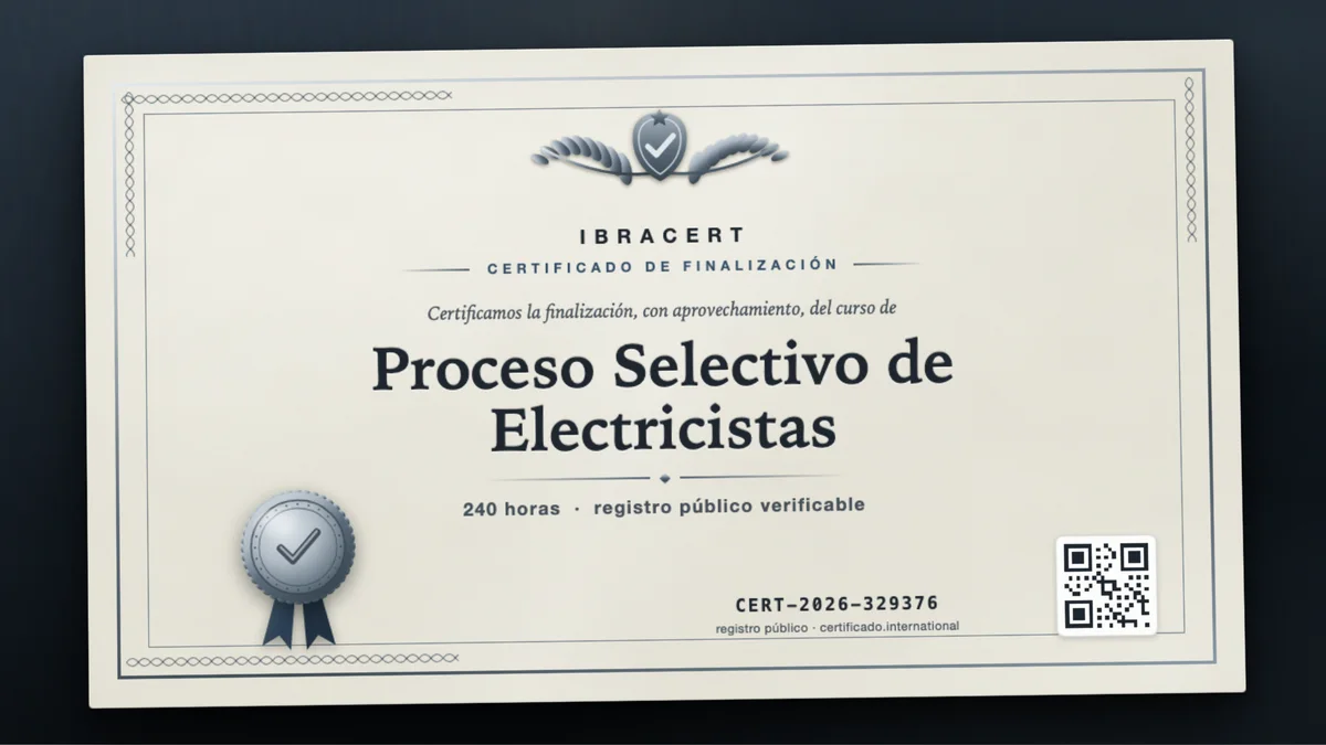 Portada del curso Proceso Selectivo de Electricistas