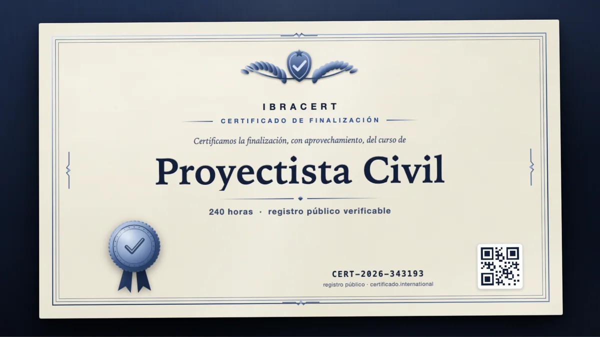 Portada del curso Proyectista Civil