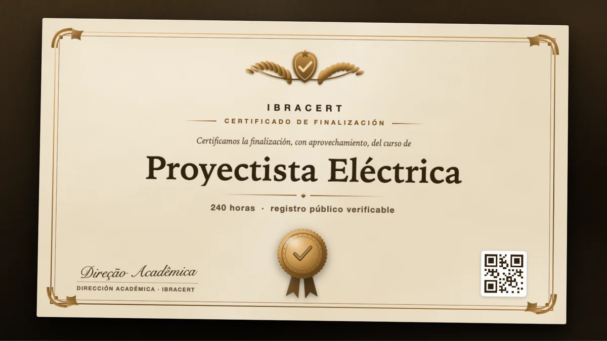 Portada del curso Proyectista Eléctrica