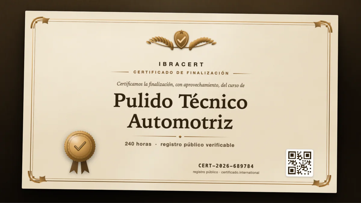 Portada del curso Pulido Técnico Automotriz