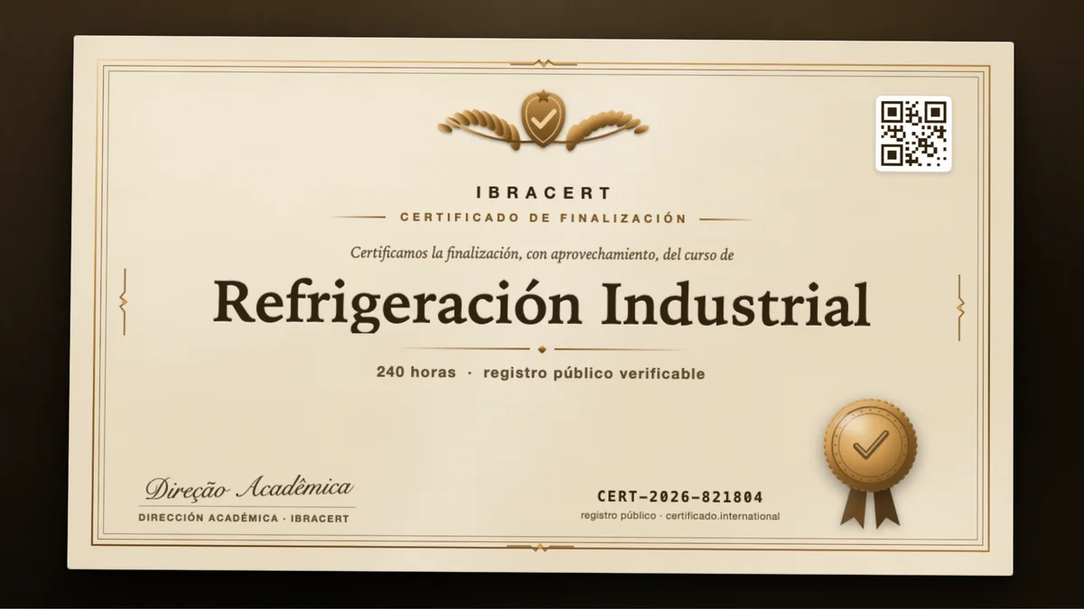 Portada del curso Refrigeración Industrial