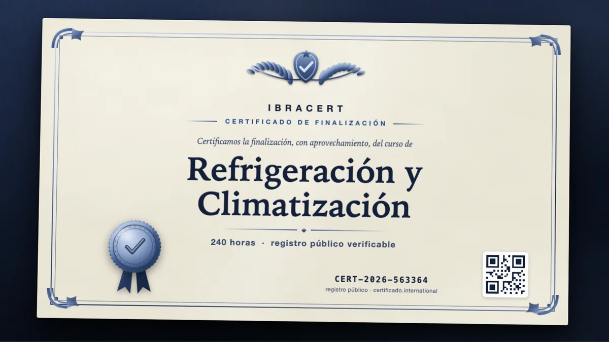 Portada del curso Refrigeración y Climatización