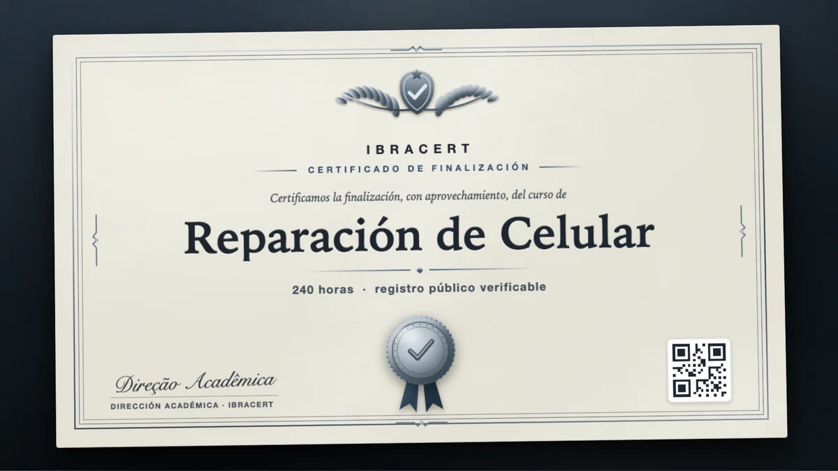 Portada del curso Reparación de Celular