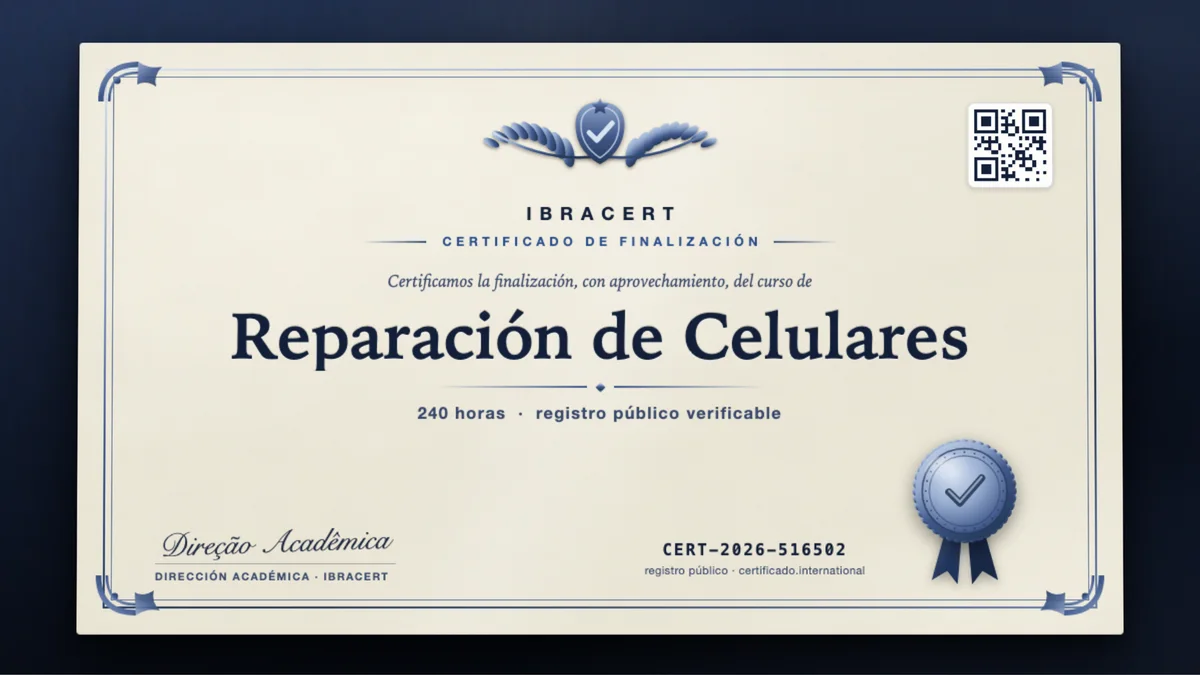 Portada del curso Reparación de Celulares