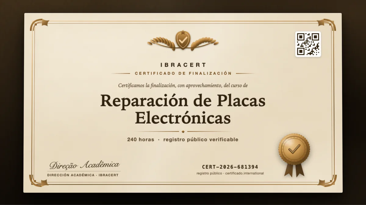 Portada del curso Reparación de Placas Electrónicas