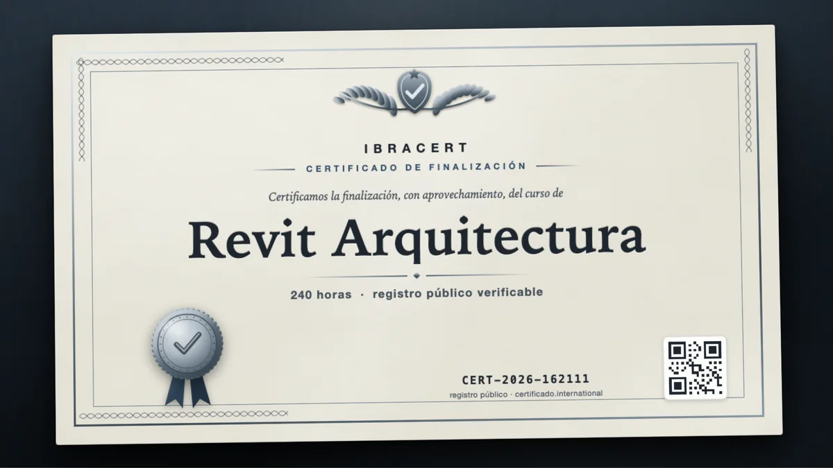 Portada del curso Revit Arquitectura