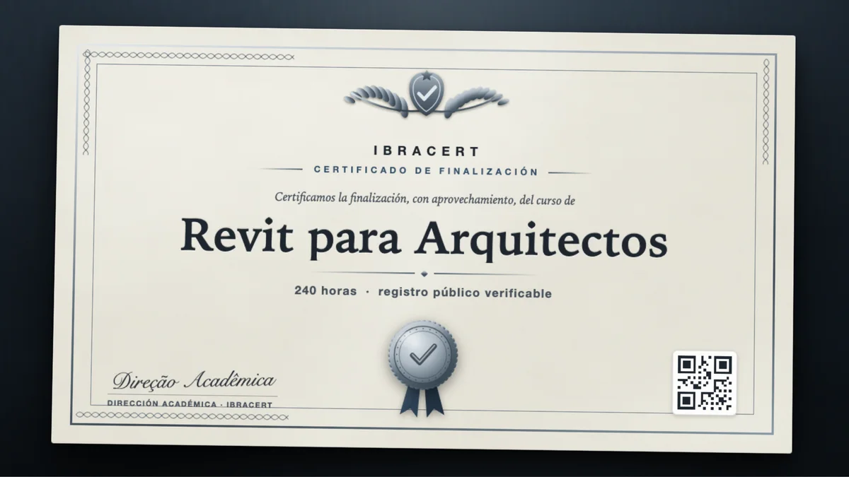 Portada del curso Revit para Arquitectos