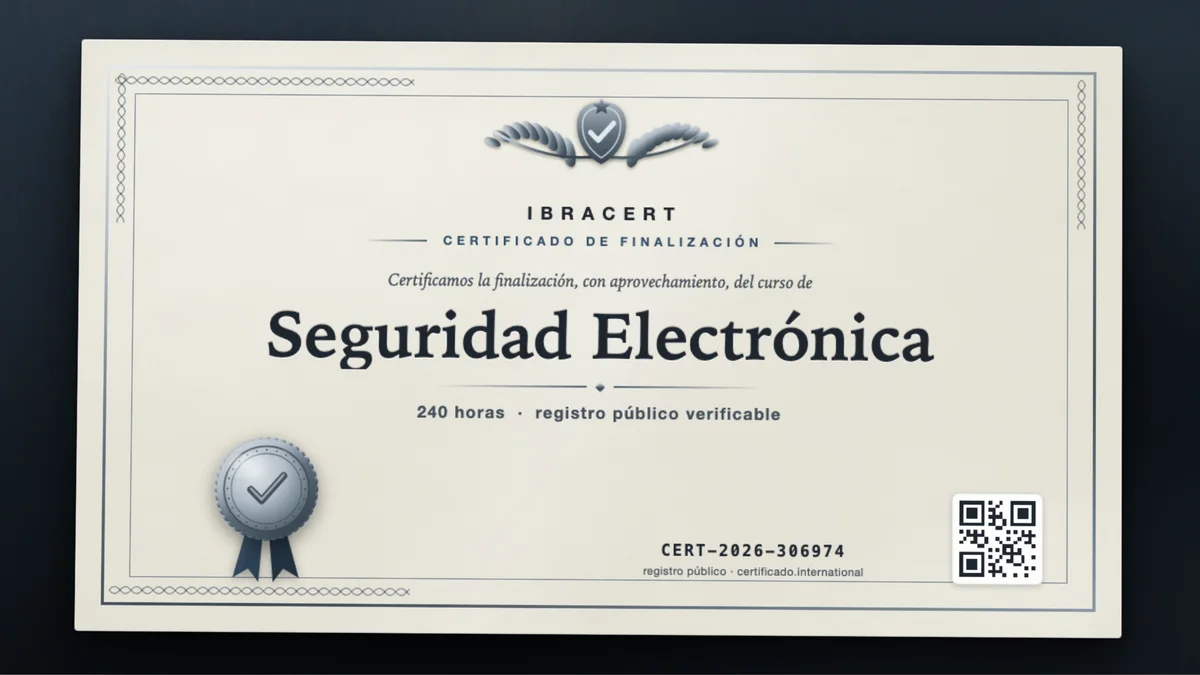 Portada del curso Seguridad Electrónica
