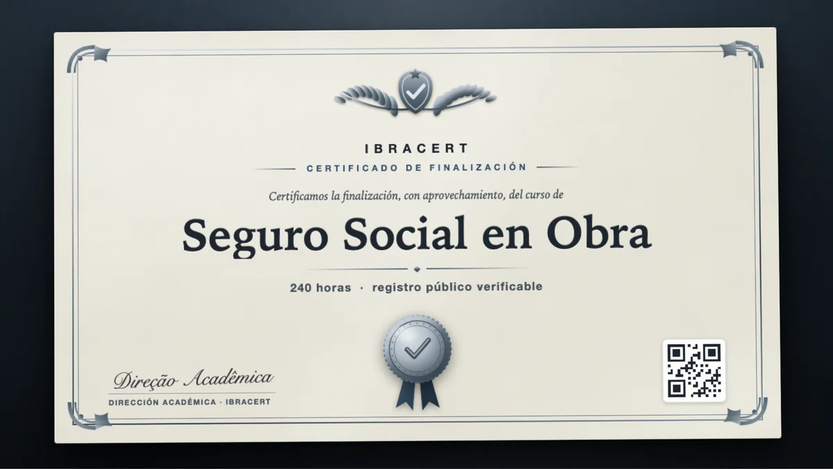 Portada del curso Seguro Social en Obra