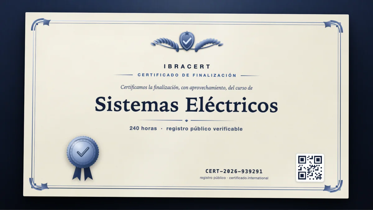 Portada del curso Sistemas Eléctricos