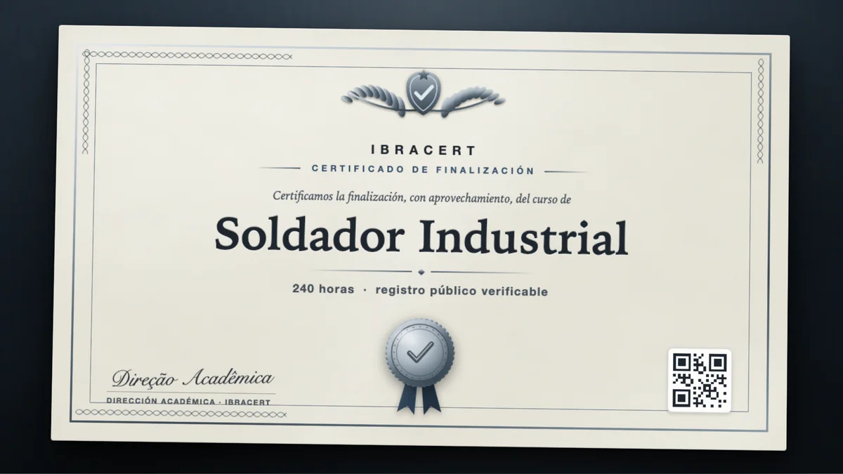 Portada del curso Soldador Industrial