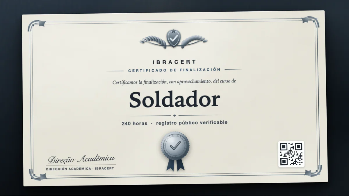 Portada del curso Soldador