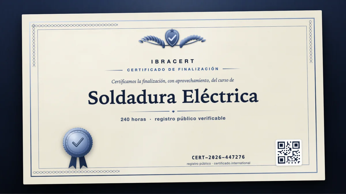 Portada del curso Soldadura Eléctrica