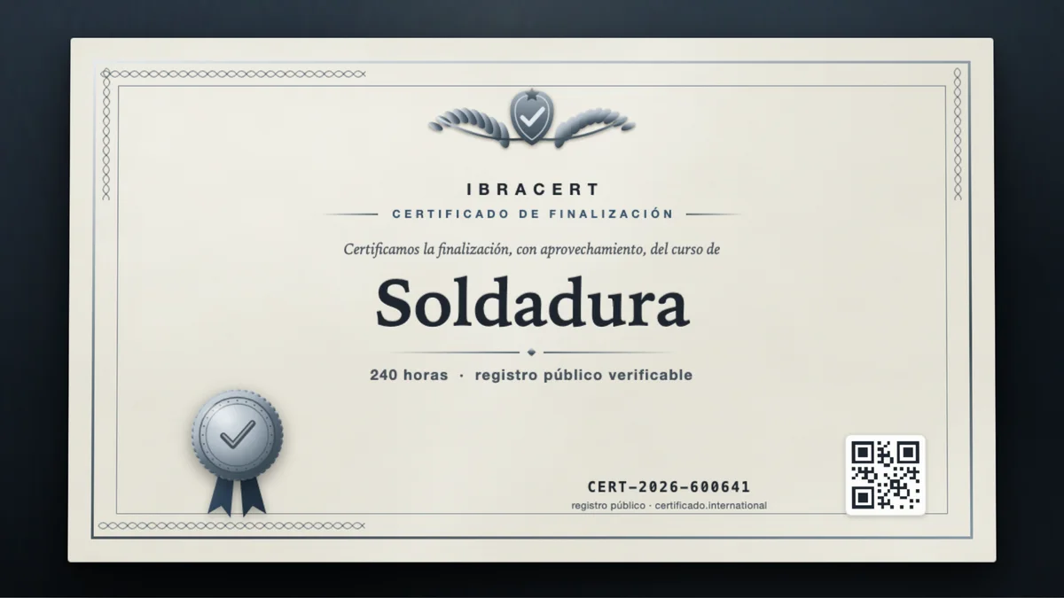 Portada del curso Soldadura
