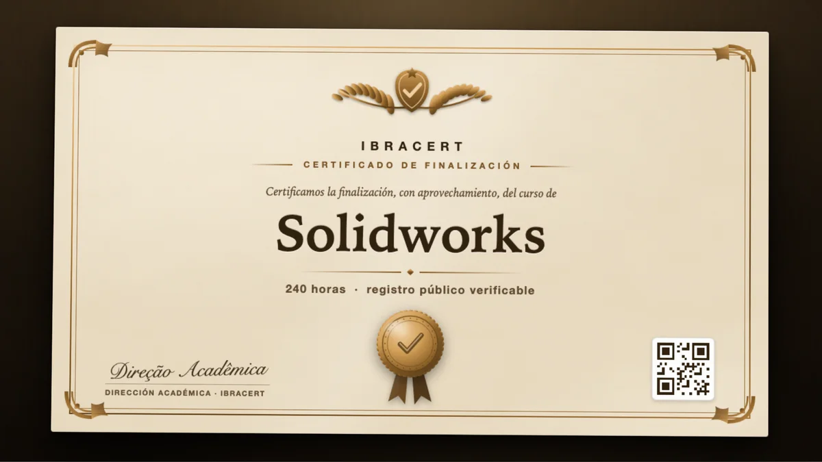 Portada del curso Solidworks