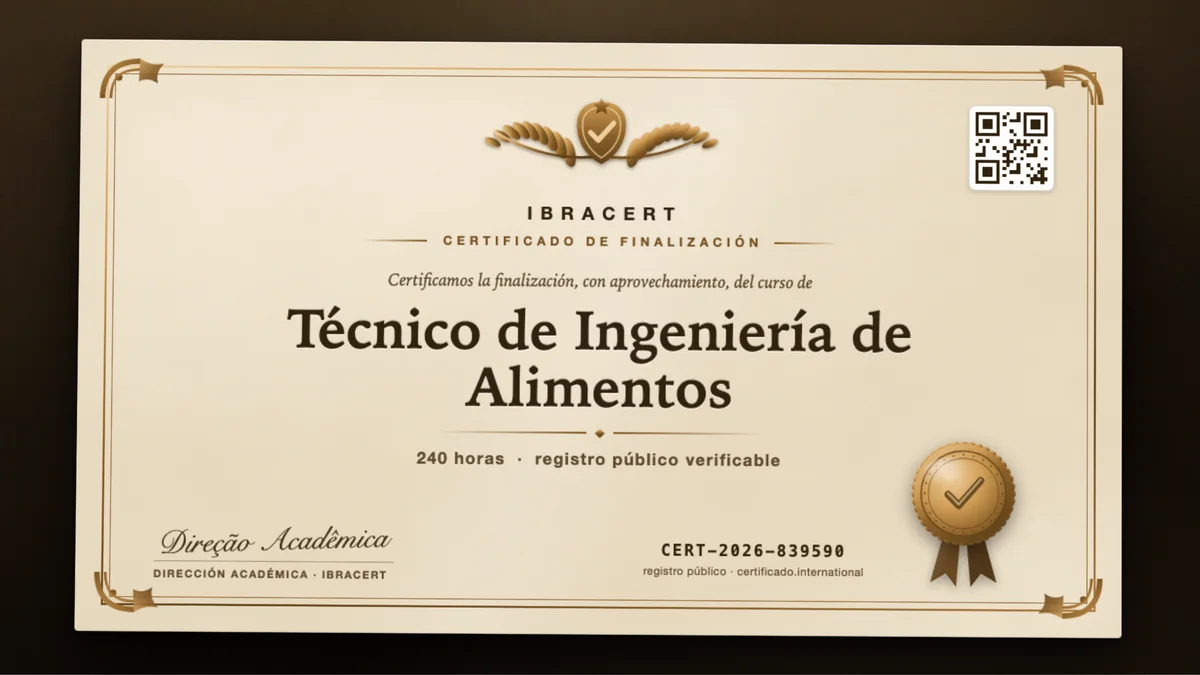 Portada del curso Técnico de Ingeniería de Alimentos