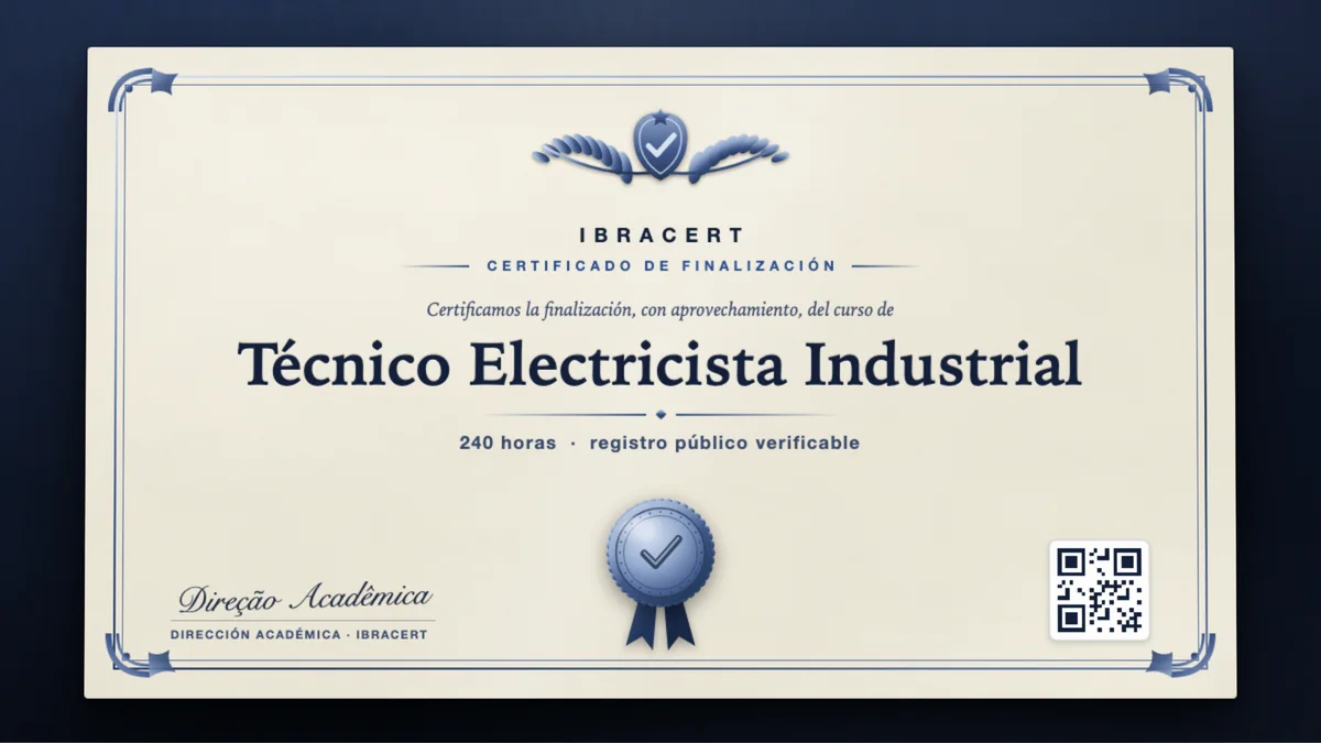 Portada del curso Técnico Electricista Industrial
