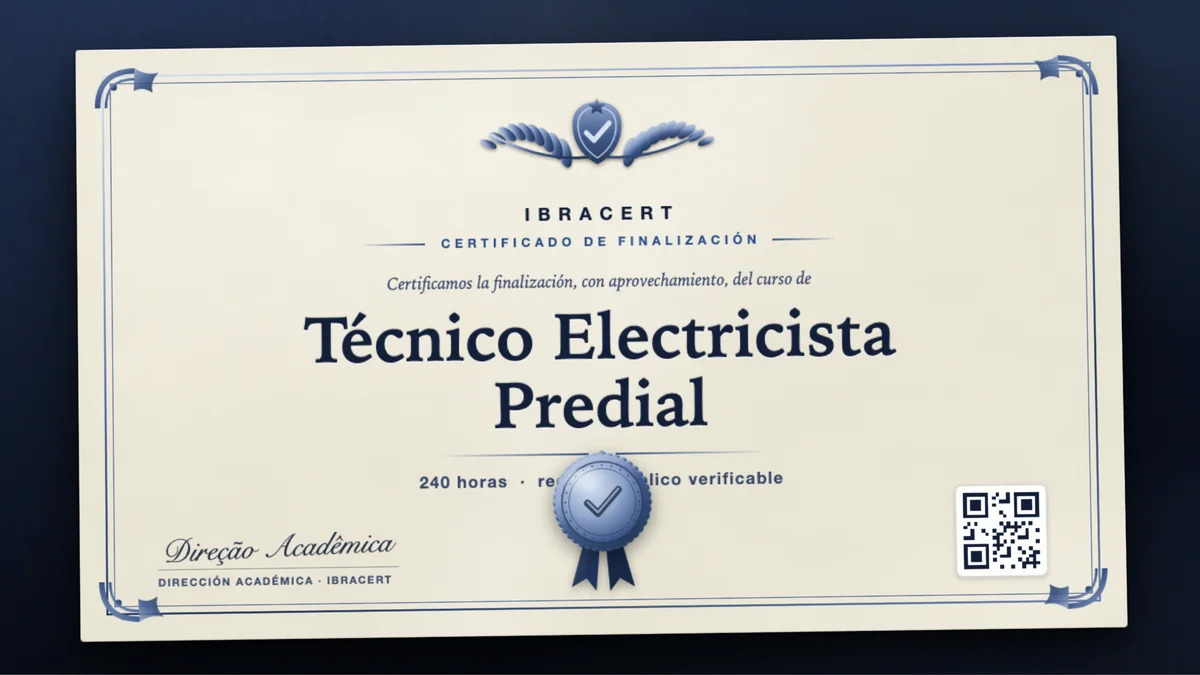 Portada del curso Técnico Electricista Predial