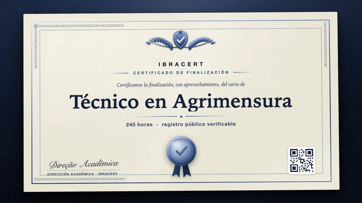 Portada del curso Técnico en Agrimensura