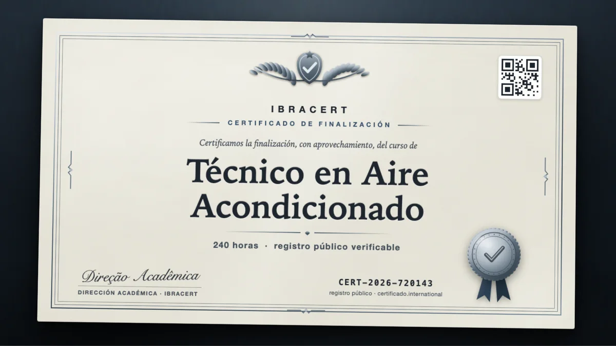 Portada del curso Técnico en Aire Acondicionado