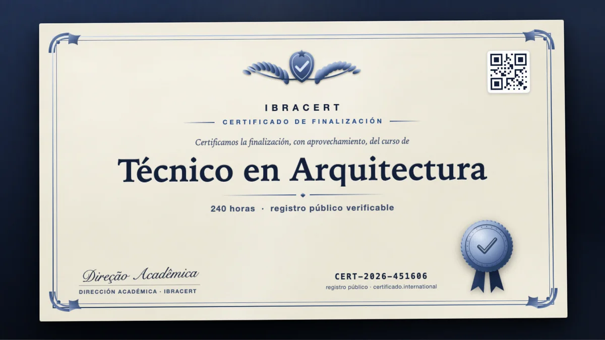 Portada del curso Técnico en Arquitectura