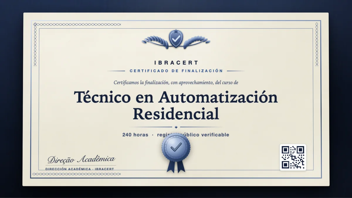 Portada del curso Técnico en Automatización Residencial