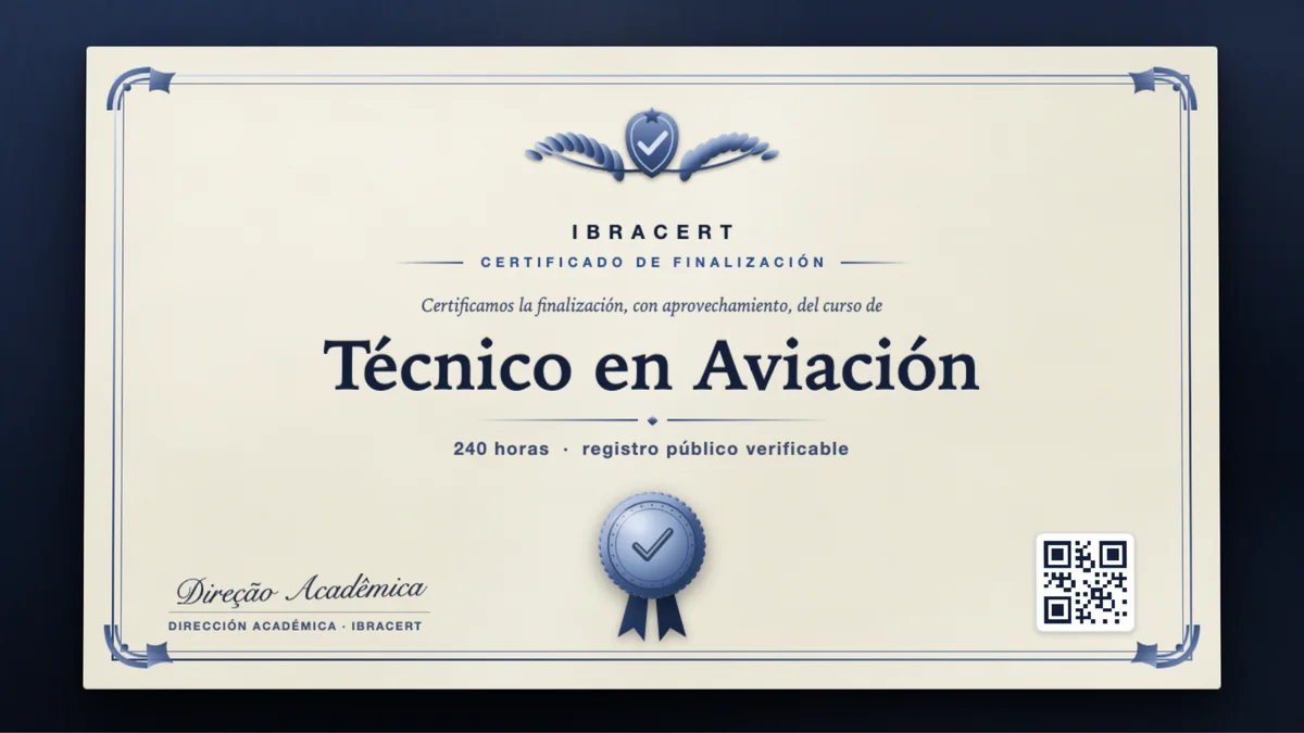 Portada del curso Técnico en Aviación