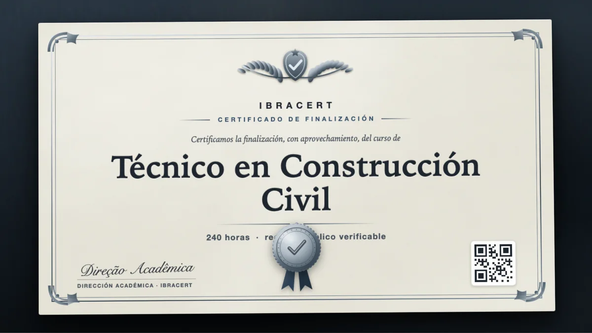 Portada del curso Técnico en Construcción Civil
