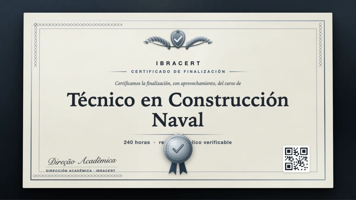 Portada del curso Técnico en Construcción Naval