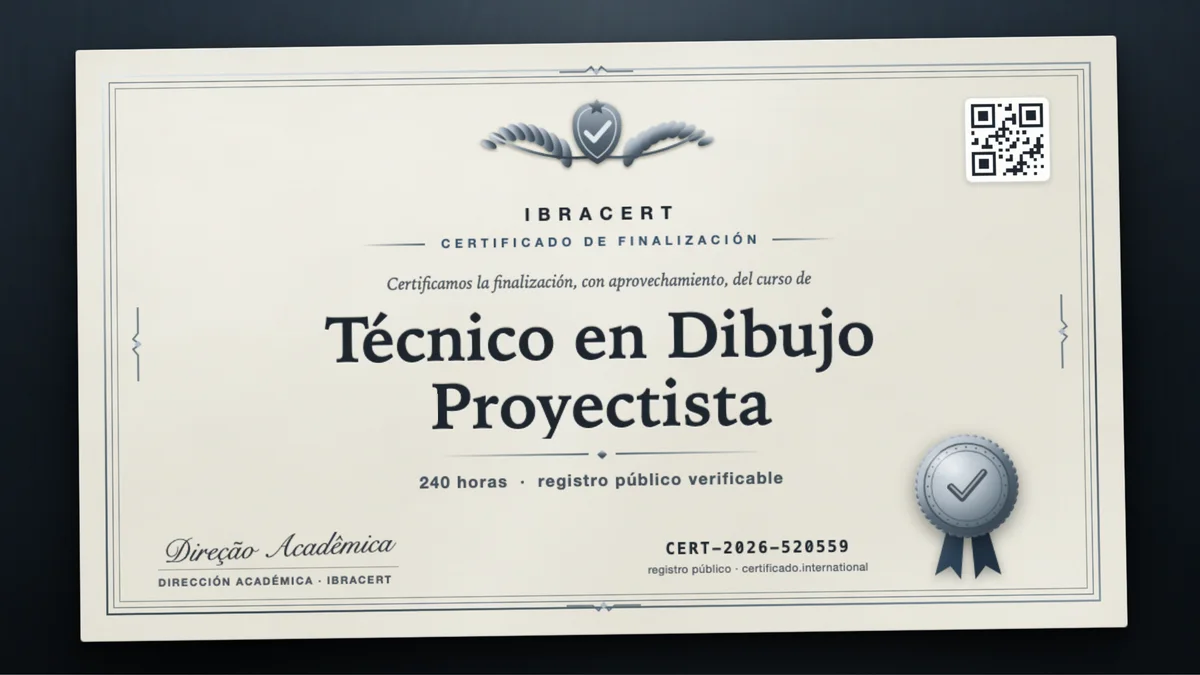 Portada del curso Técnico en Dibujo Proyectista
