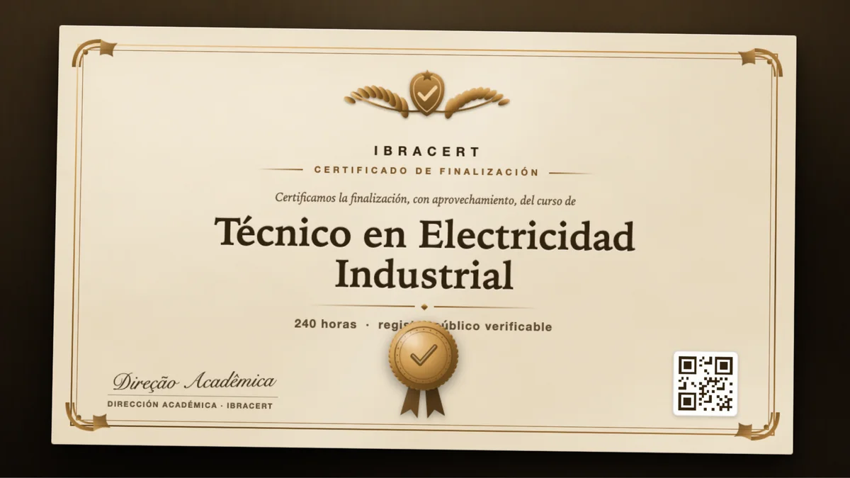 Portada del curso Técnico en Electricidad Industrial