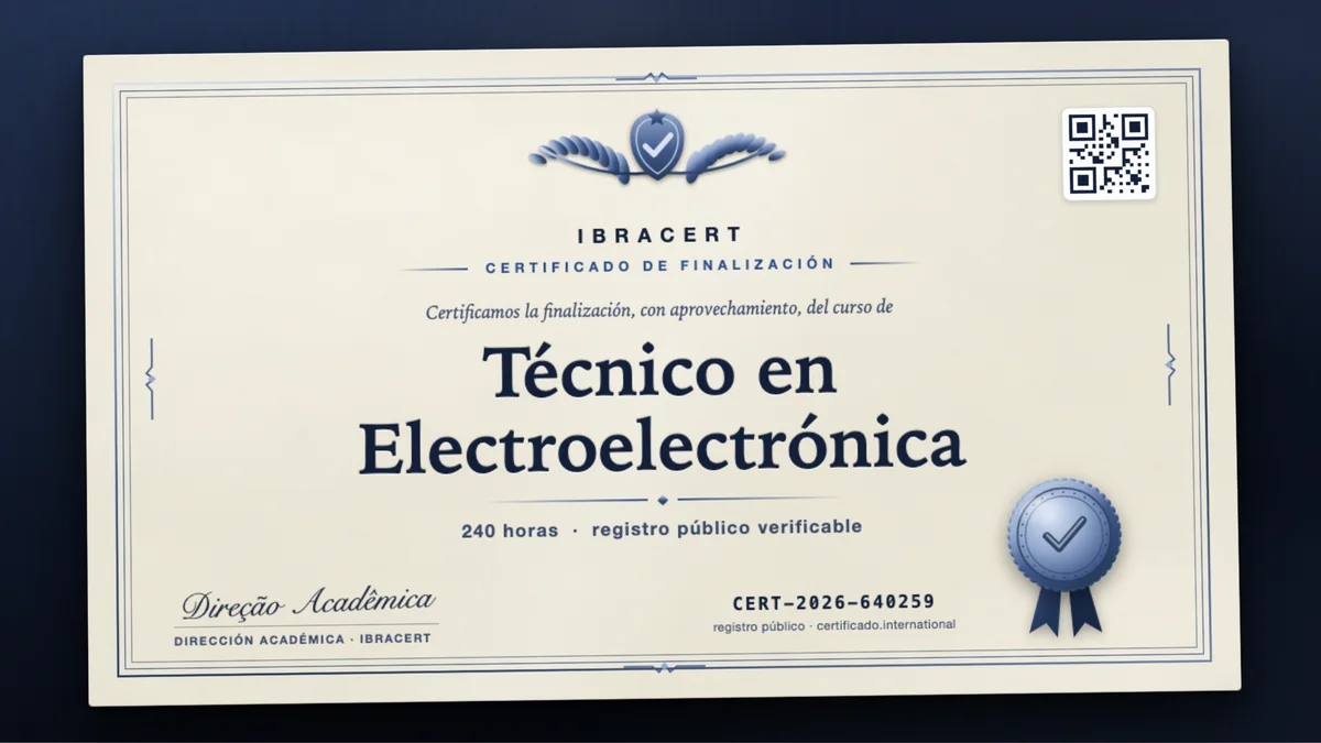 Portada del curso Técnico en Electroelectrónica